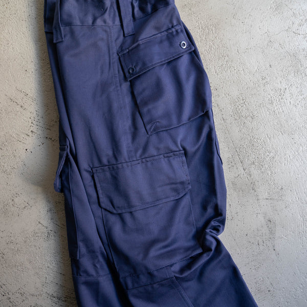 around 1980s Europe blue cargo work pants 'dead stock'