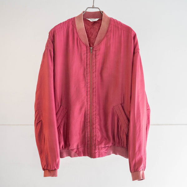 around 1990s Germany fade red color silk blouson