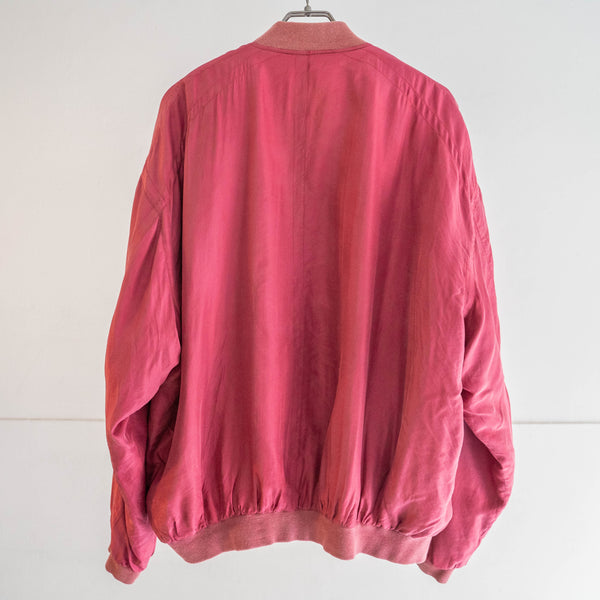 around 1990s Germany fade red color silk blouson