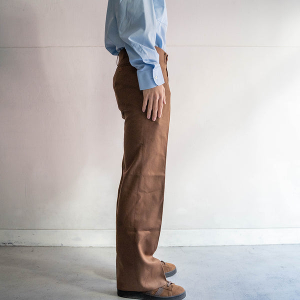 around 1980s japan vintage brown slacks