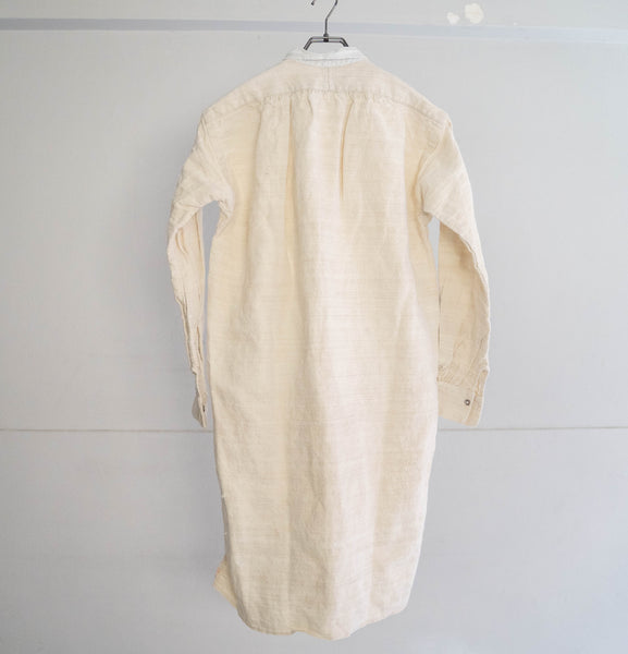 ~1920s France antique linen smock shirt -good fabric-