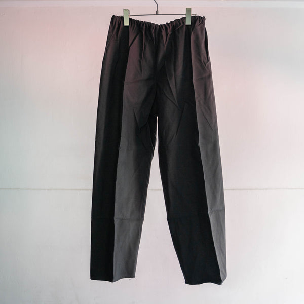 1970s Italy black easy pants 'dead stock'