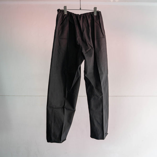 1970s Italy black easy pants 'dead stock'