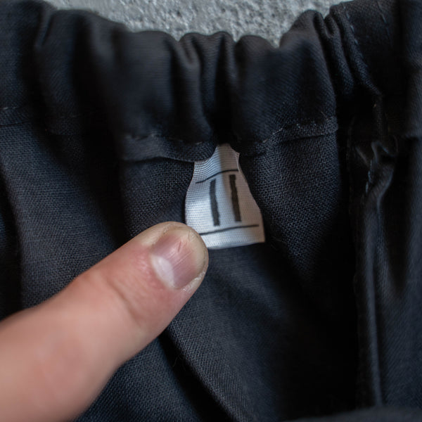 1970s Italy black easy pants 'dead stock'