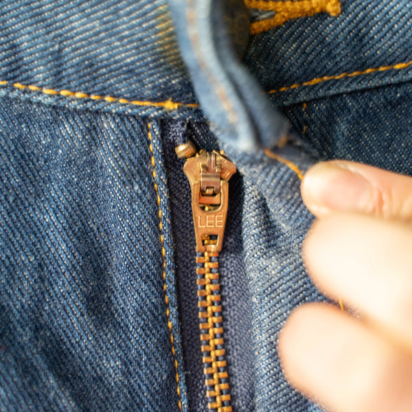 1980-90s "LEE" blue denim work pants 'dead stock'