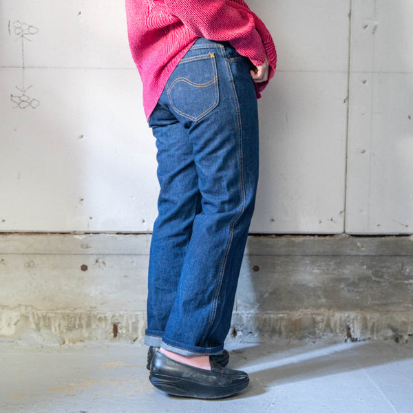 1980-90s "LEE" blue denim work pants 'dead stock'