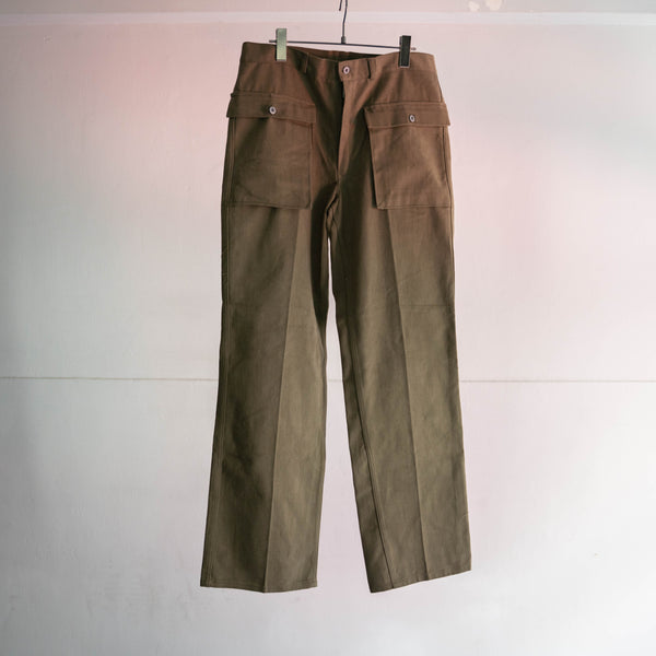 1980s Europe beige hunting pants -big front pockets- 'dead stock'