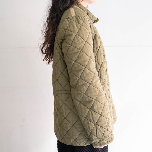 1950-60s French military khaki color quilting jacket