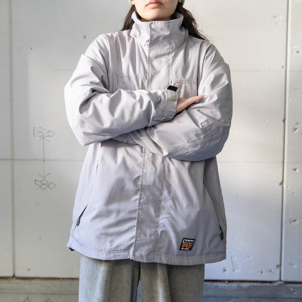 2000s "Timberland" silver color high neck outdoor jacket