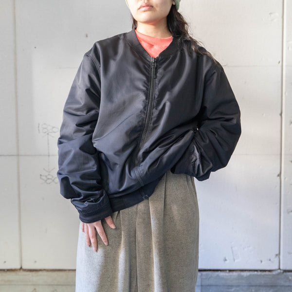 around 2000s "Levi's" black color poly blouson jacket