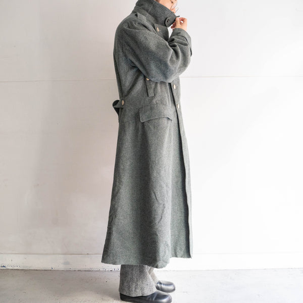 1950-60s Swiss military double breasted wool coat -with chin strap- 'mint condition'　