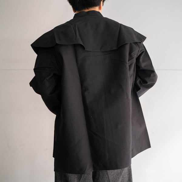 1970s Italy black frock jacket 'dead stock'