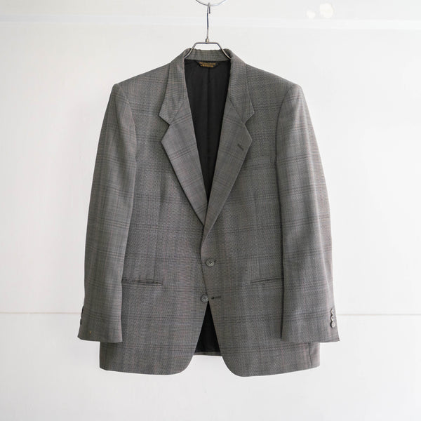 around 1980s USA glen checked tailored jacket