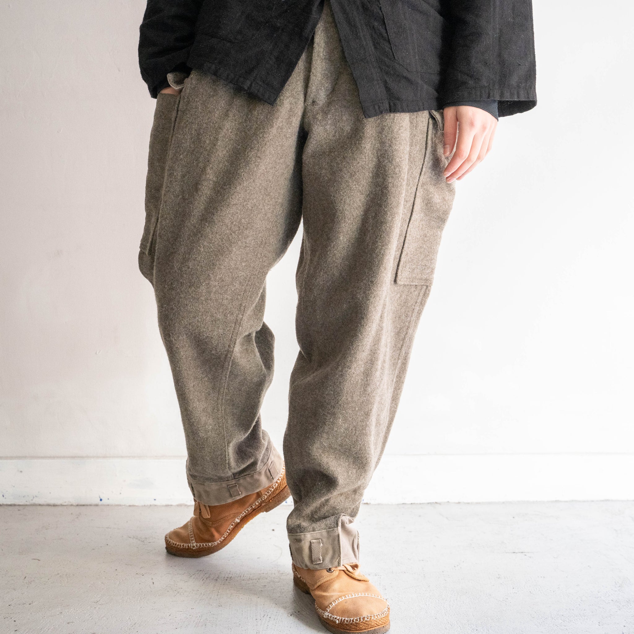 1940s Swedish military M39 wool cargo pants