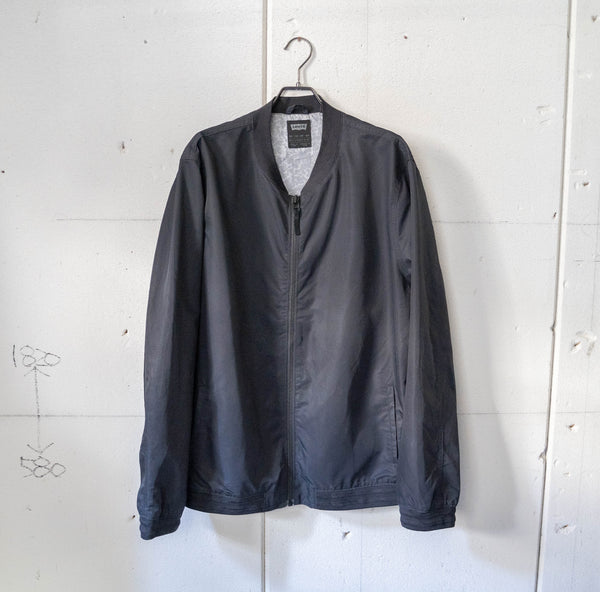 around 2000s "Levi's" black color poly blouson jacket