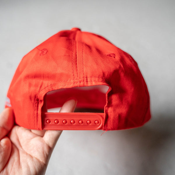 around1990s 'TELECOM ITALIA' red color work cap 'dead stock'