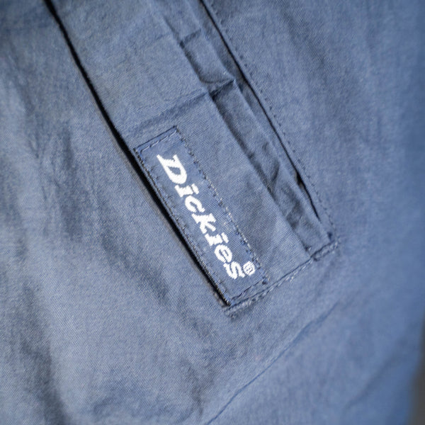 around 2000s "Dickies" navy color high neck nylon jacket