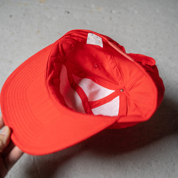 around1990s 'TELECOM ITALIA' red color work cap 'dead stock'