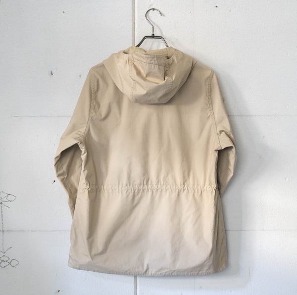 around 2000s beige color cap hooded jacket