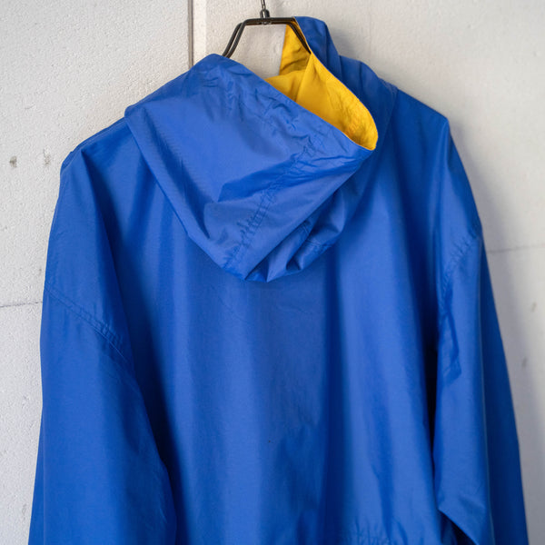 2000s Japan vintage blue×yellow nylon parka