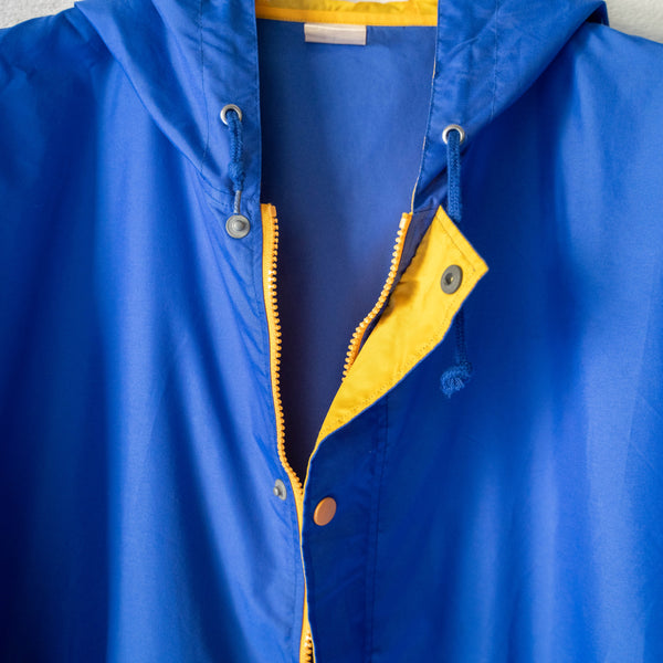 2000s Japan vintage blue×yellow nylon parka