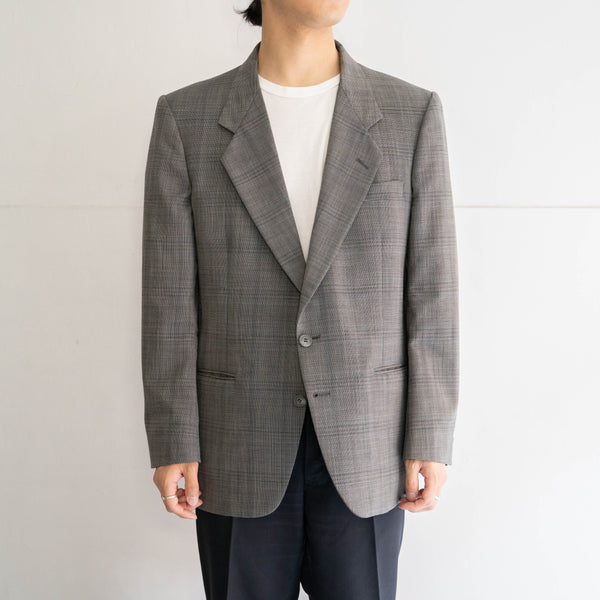 around 1980s USA glen checked tailored jacket