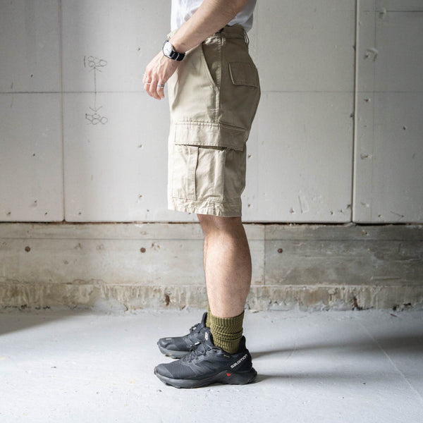 2000s 'PROPPER' beige color ripstop half cargo pants