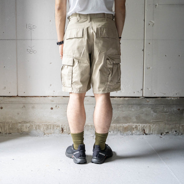 2000s 'PROPPER' beige color ripstop half cargo pants