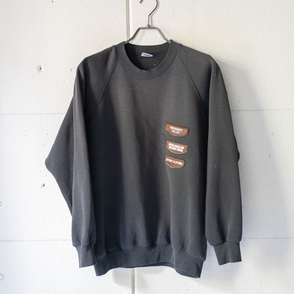 1990-00s 'JERZEES' black color sweat 'patch custom'