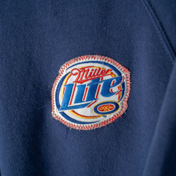 1990-00s 'FRUIT OF THE LOOM' navy color sweat 'patch custom'