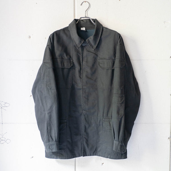 around 1990s Poland military black color combat jacket 'without epaulette'