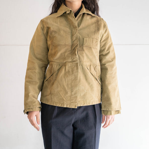 1960-70s US khaki color duck fabric logger jacket