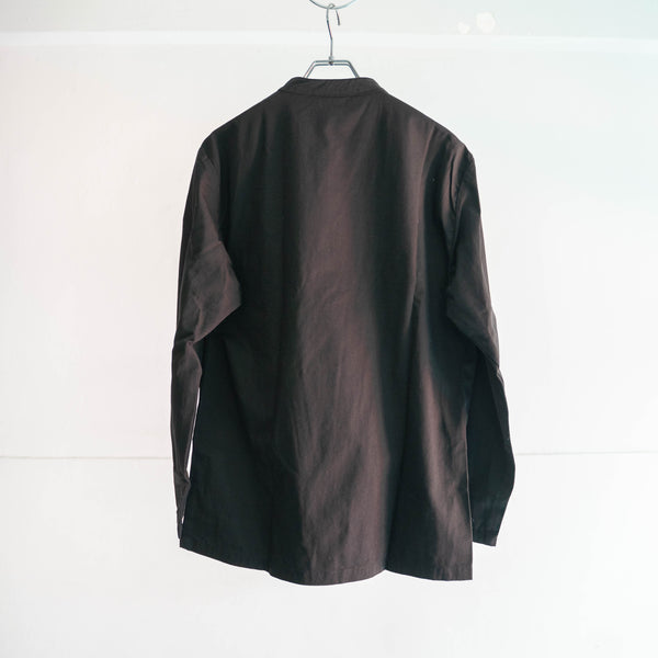 1980-90s Italian military chef jacket -black dyed- ‘dead stock’ -2