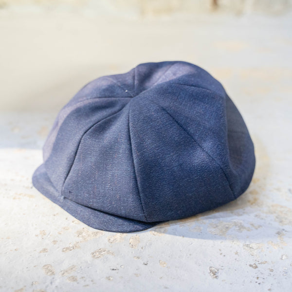 '1970s Japan vintage remake' 8 panel casquette -with adjuster- 'navy nep like design'