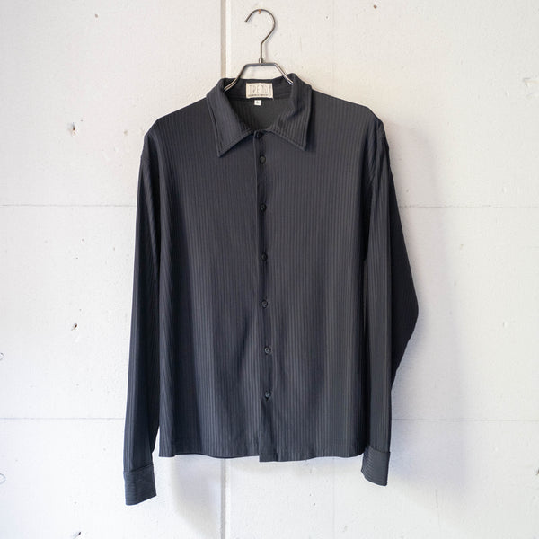 around 1990s Italy black color rubbery shirt