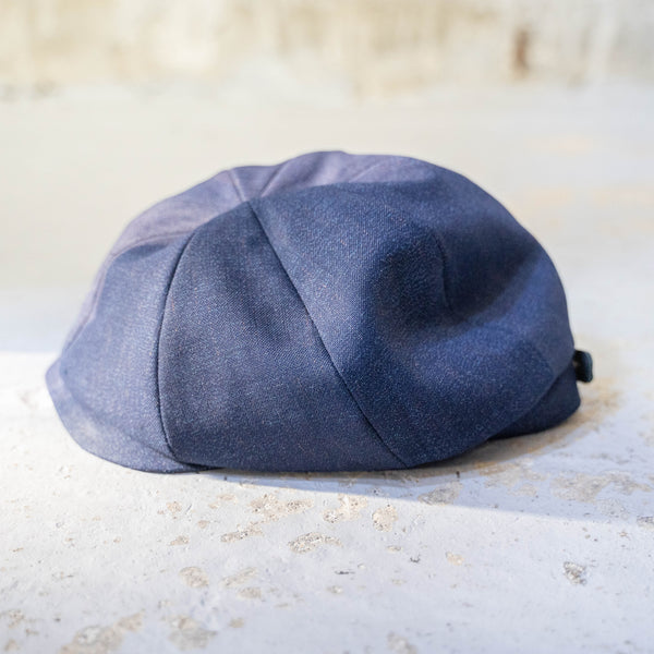 '1970s Japan vintage remake' 8 panel casquette -with adjuster- 'navy nep like design'