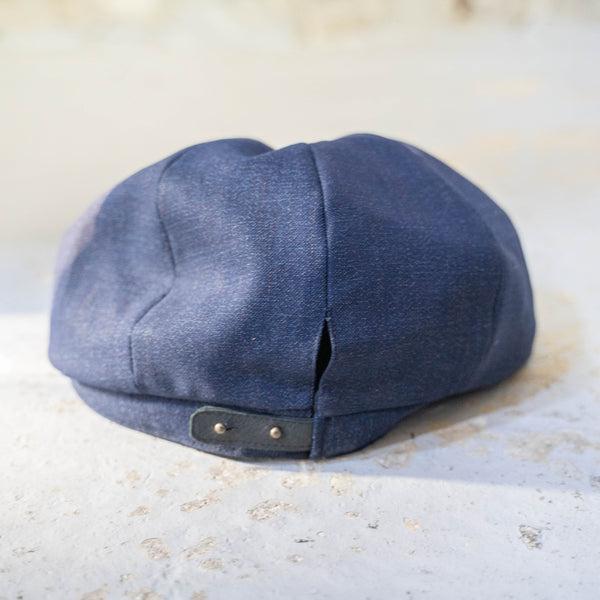 '1970s Japan vintage remake' 8 panel casquette -with adjuster- 'navy nep like design'