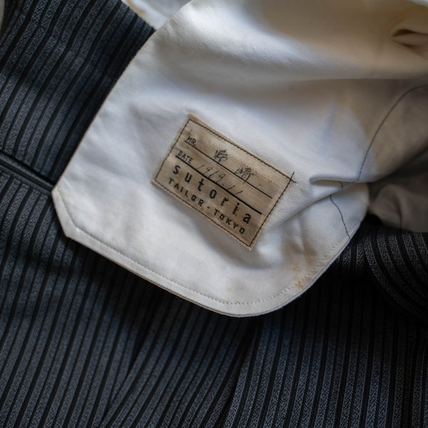 1960s Japan vintage gray based stripe slacks