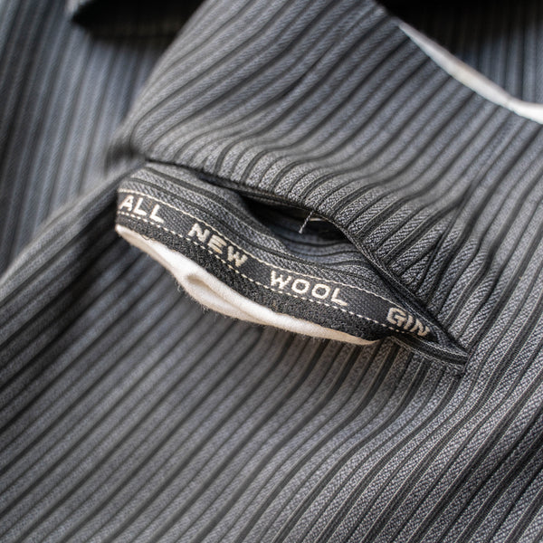 1960s Japan vintage gray based stripe slacks