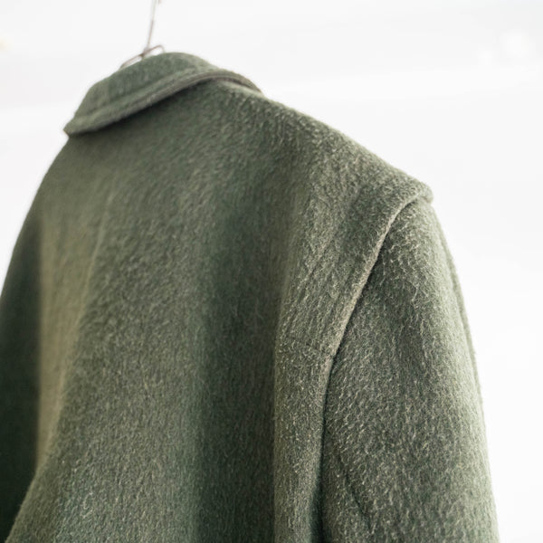 1970-80s Austria dark green color loden coat