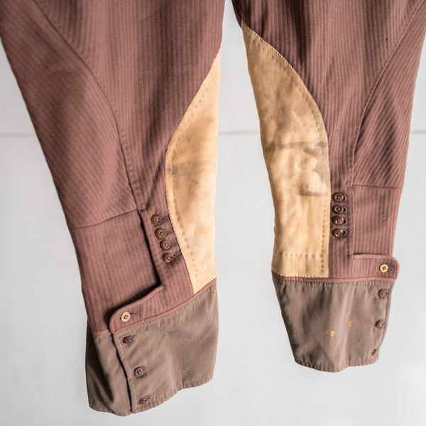 1940s US brown color corduroy jodhpurs pants -good details-