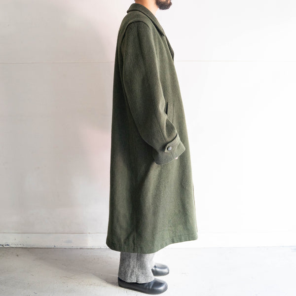 1970-80s Austria dark green color loden coat