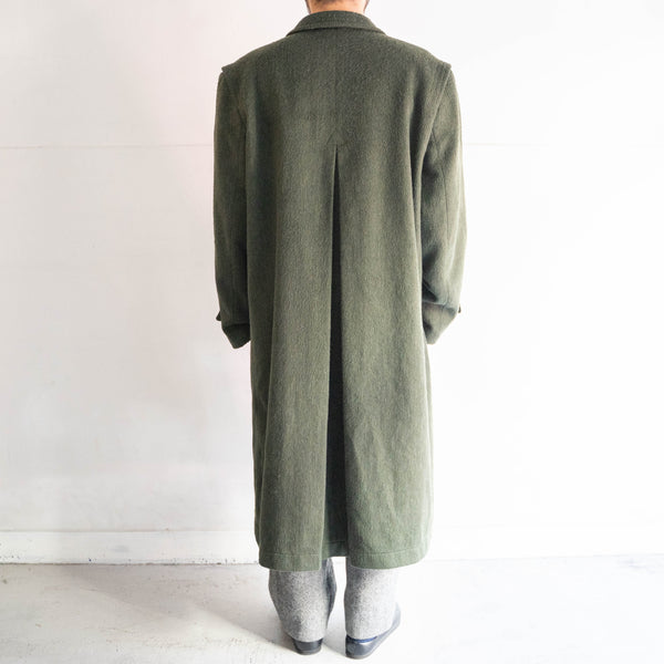 1970-80s Austria dark green color loden coat