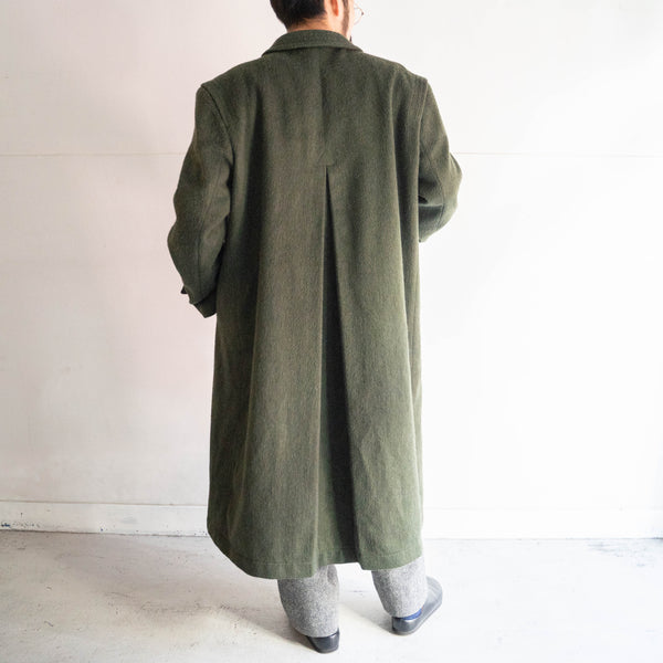 1970-80s Austria dark green color loden coat