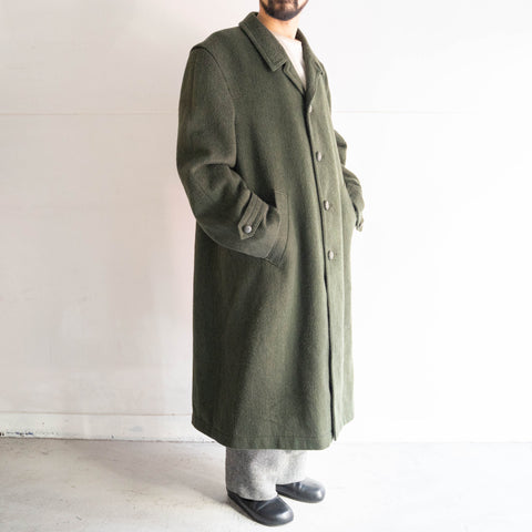 1970-80s Austria dark green color loden coat