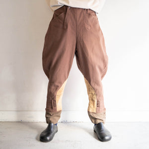 1940s US brown color corduroy jodhpurs pants -good details-