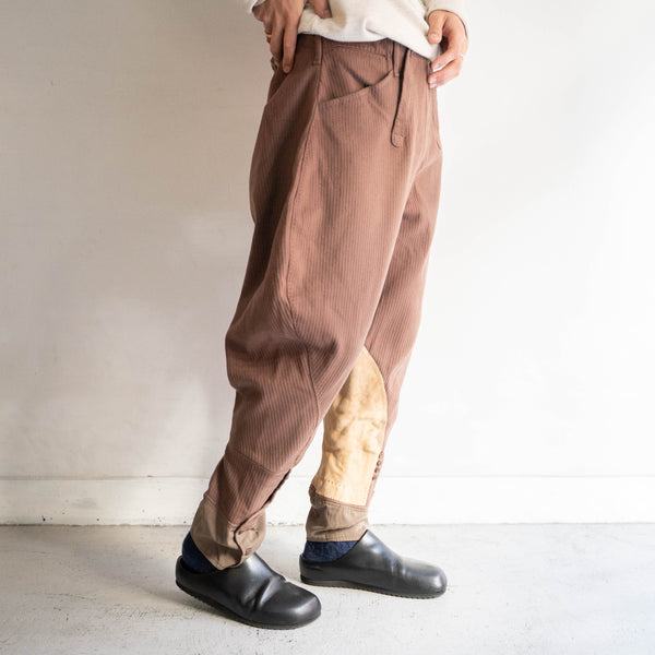 1940s US brown color corduroy jodhpurs pants -good details-