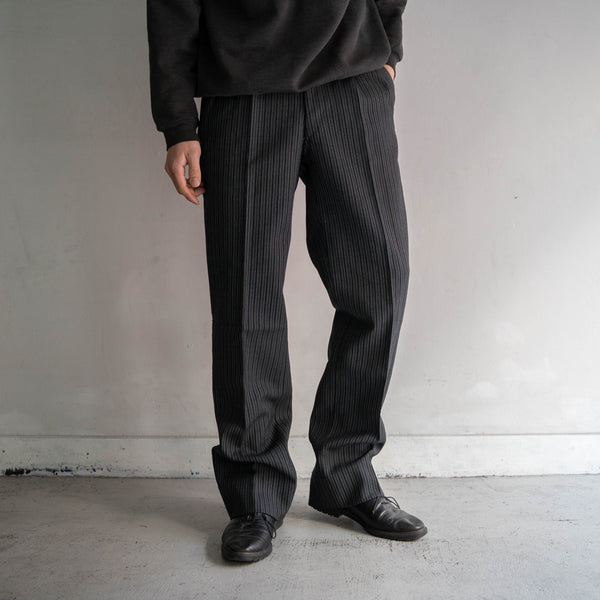 1960s Japan vintage gray based stripe slacks