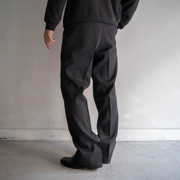 1960s Japan vintage gray based stripe slacks