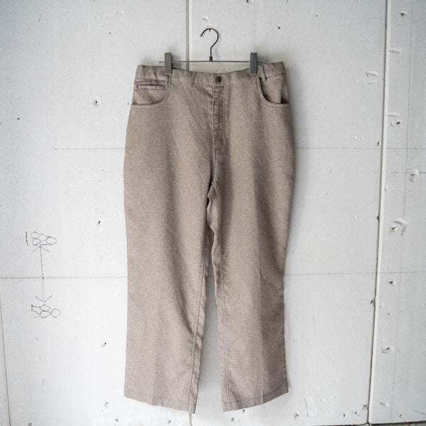 1970-80s waist fit poly slacks -resize-